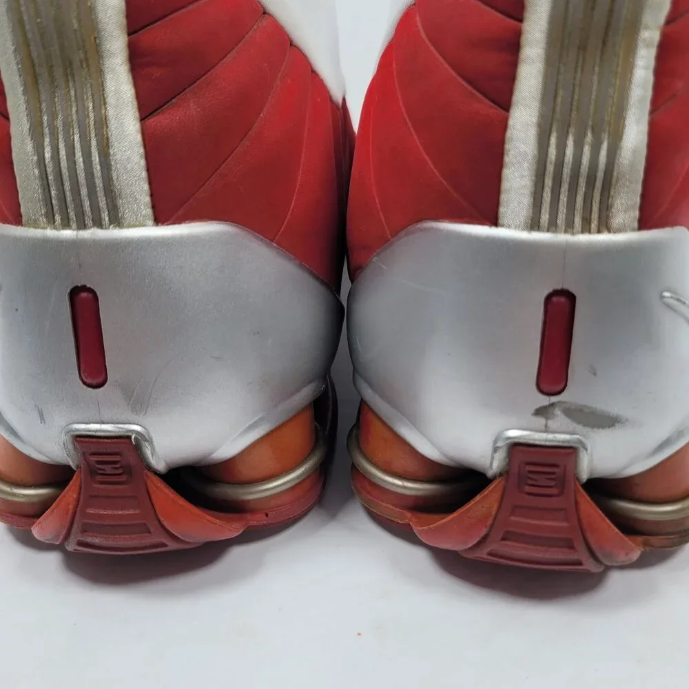 Vintage 2K Nike Shox Men's White Red Basketball Sneakers 830218-101 US Size 13 - Picture 7 of 9